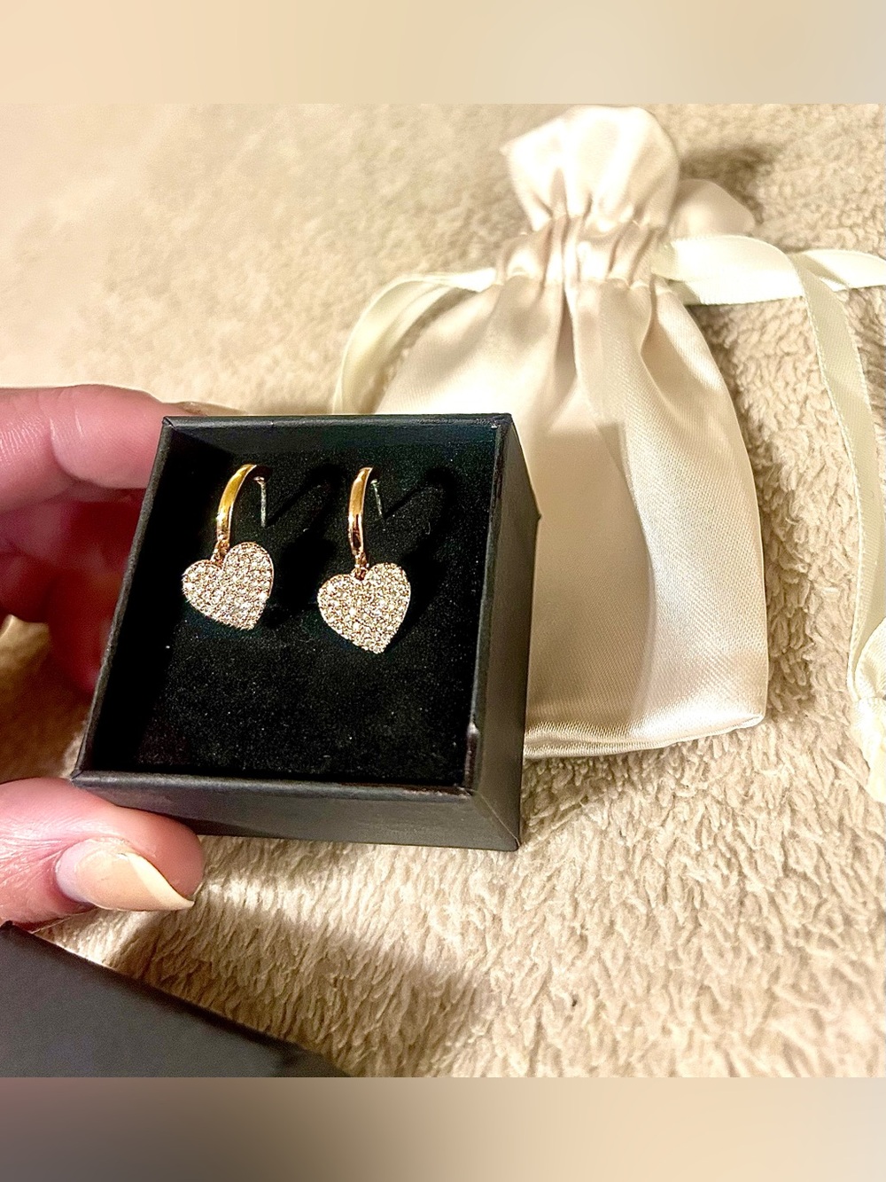 Kate Spade Rose Gold Pavé Diamonds "Truly Yours" Earrings